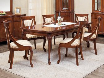 Firenze ebédlőasztal székekkel